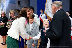 Jubileusz, szkoła, 4, nr 4, SP, Podstawowa, Kraków, Korfel-Jasińska, Honoris Gratia, 150 lat, Aud