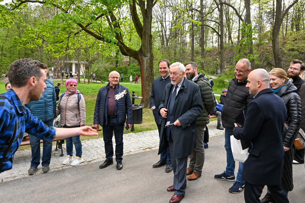 otwarcie, rewitalizacja, park, Bednarskiego, Bednarski, Podgórze, Majchrowski, Kempf, Kojs, 2023  Autor: P. Wojnarowski