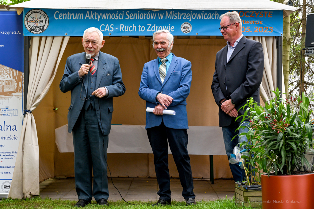 Grelecki, Majchrowski, seniorzy, CAS, Centrum Aktywności Seniorów, Mistrzejowice Nowe 6, otwarcie  Autor: P. Wojnarowski