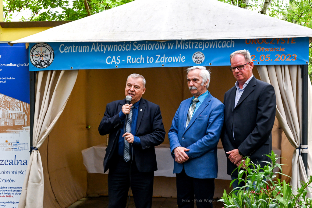 Grelecki, Majchrowski, seniorzy, CAS, Centrum Aktywności Seniorów, Mistrzejowice Nowe 6, otwarcie  Autor: P. Wojnarowski