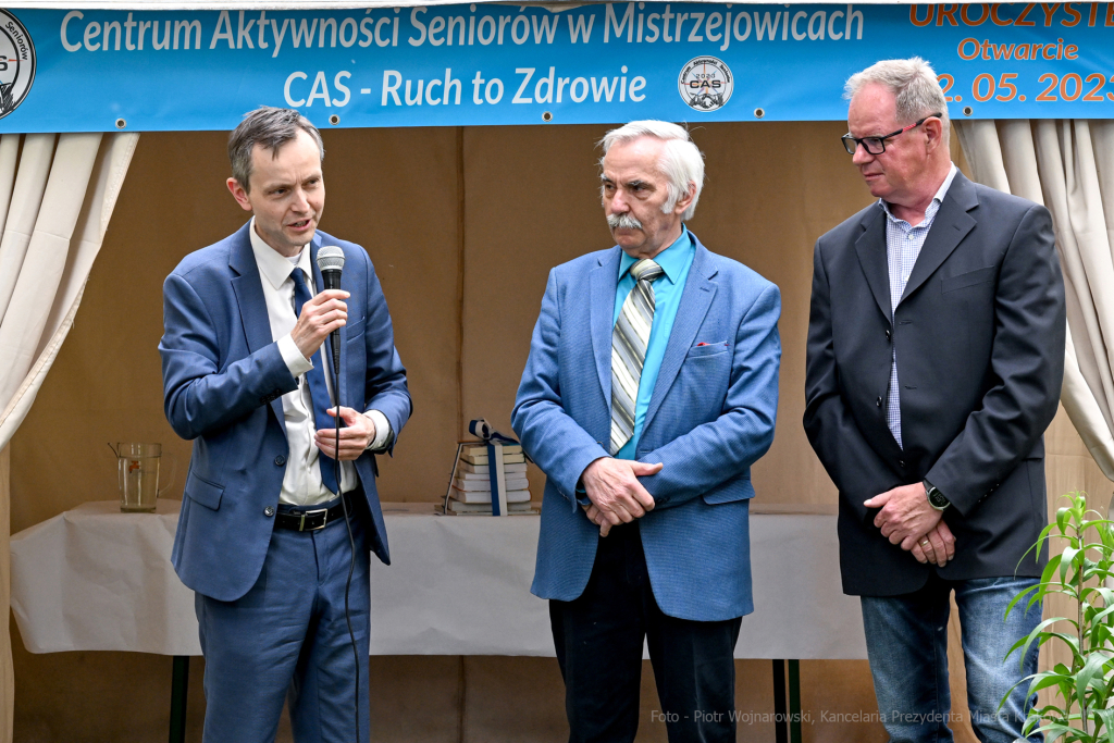 Grelecki, Majchrowski, seniorzy, CAS, Centrum Aktywności Seniorów, Mistrzejowice Nowe 6, otwarcie  Autor: P. Wojnarowski