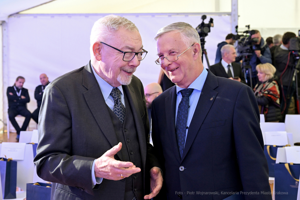 wmurowanie, kamienia, węgielnego,  Kampus, Medyczny, UJ, Prokocim, Majchrowski, Morawiecki, Wasserm  Autor: P. Wojnarowski