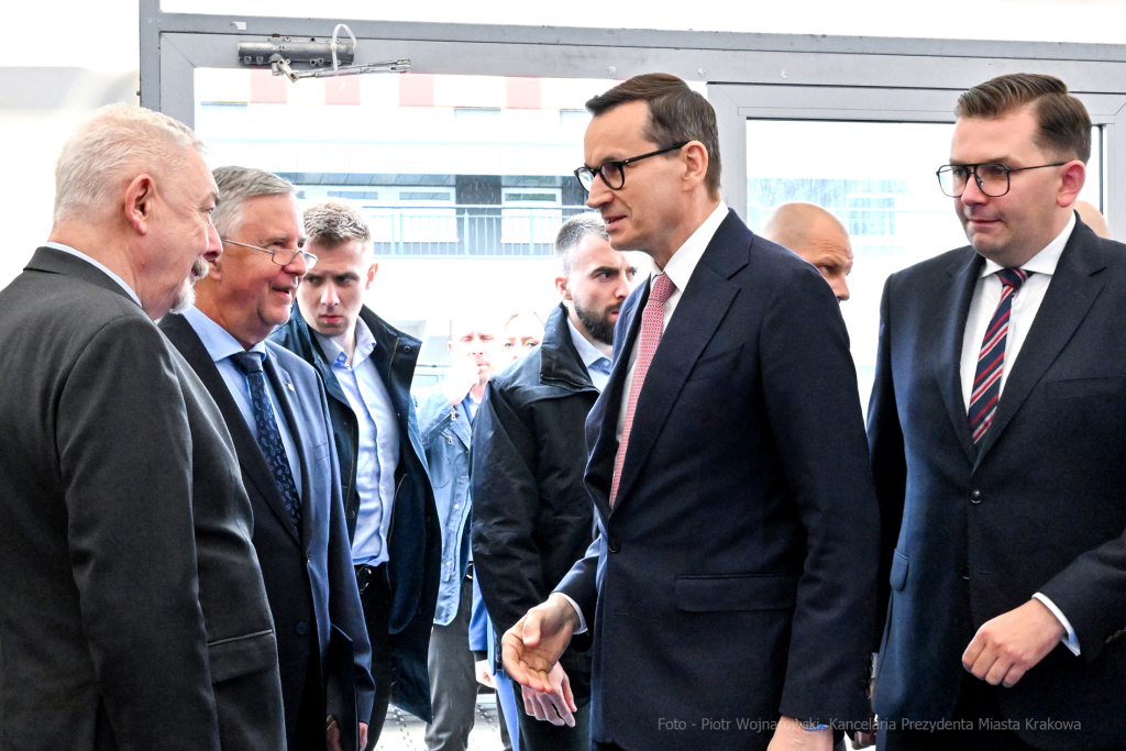 wmurowanie, kamienia, węgielnego,  Kampus, Medyczny, UJ, Prokocim, Majchrowski, Morawiecki, Wasserm  Autor: P. Wojnarowski