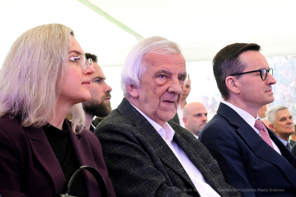 wmurowanie, kamienia, węgielnego,  Kampus, Medyczny, UJ, Prokocim, Majchrowski, Morawiecki, Wasserm  Autor: P. Wojnarowski