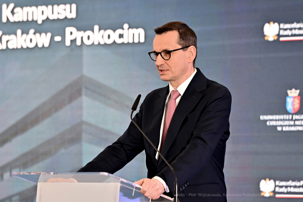 wmurowanie, kamienia, węgielnego,  Kampus, Medyczny, UJ, Prokocim, Majchrowski, Morawiecki, Wasserm  Autor: P. Wojnarowski