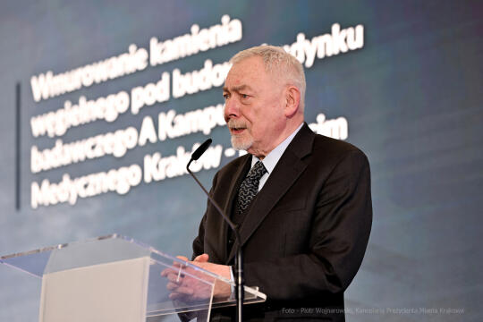 wmurowanie, kamienia, węgielnego,  Kampus, Medyczny, UJ, Prokocim, Majchrowski, Morawiecki, Wasserm