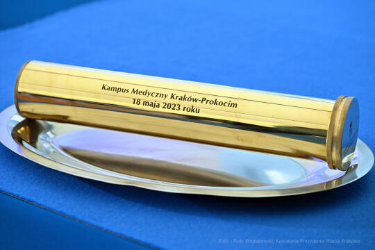 wmurowanie, kamienia, węgielnego,  Kampus, Medyczny, UJ, Prokocim, Majchrowski, Morawiecki, Wasserm