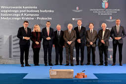 wmurowanie, kamienia, węgielnego,  Kampus, Medyczny, UJ, Prokocim, Majchrowski, Morawiecki, Wasserm