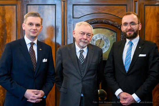 Medal, Kopernikański, dyplom, Majchrowski, delegacja, Toruń, wręczenie, Klabun, Mól, 2023