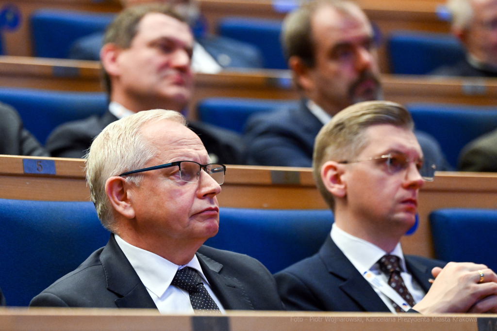 Kopernik, Muzyk, Heller, Popiel, UJ, Auditorium Maximum, Światowy, Kongres, Kopernikański, Kraków  Autor: P. Wojnarowski