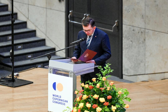 Kopernik, Muzyk, Heller, Popiel, UJ, Auditorium Maximum, Światowy, Kongres, Kopernikański, Kraków