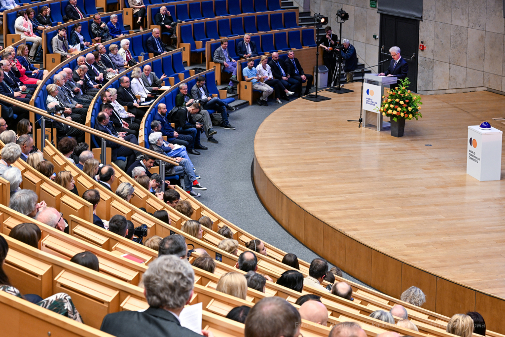 Kopernik, Muzyk, Heller, Popiel, UJ, Auditorium Maximum, Światowy, Kongres, Kopernikański, Kraków  Autor: P. Wojnarowski