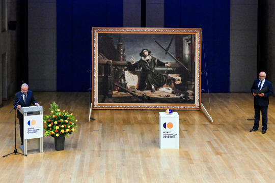 Kopernik, Muzyk, Heller, Popiel, UJ, Auditorium Maximum, Światowy, Kongres, Kopernikański, Kraków