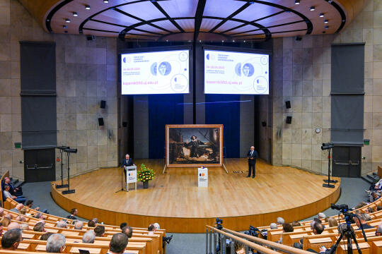 Kopernik, Muzyk, Heller, Popiel, UJ, Auditorium Maximum, Światowy, Kongres, Kopernikański, Kraków