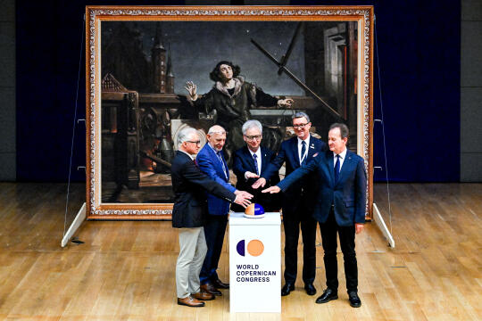 Kopernik, Muzyk, Heller, Popiel, UJ, Auditorium Maximum, Światowy, Kongres, Kopernikański, Kraków