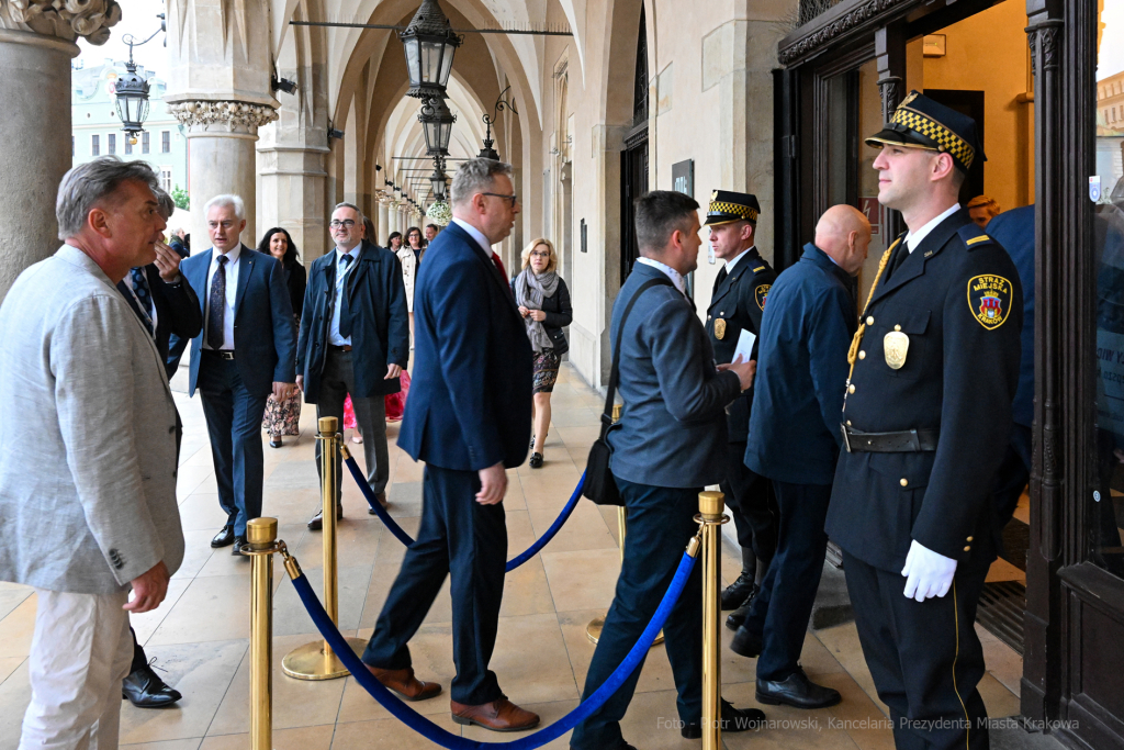 Światowy, Kongres, Kopernikański, Majchrowski, Popiel, Kmita, Sukiennice, spotkanie, naukowcy, Kop  Autor: P. Wojnarowski