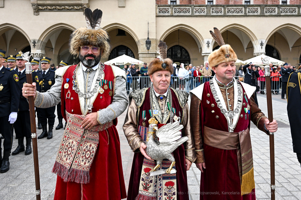 Krakowska Straż Pożarna, jubileusz, 150 lat, Rynek, Majchrowski, Bartkowiak, Kmita, Knapik, obchod  Autor: P. Wojnarowski