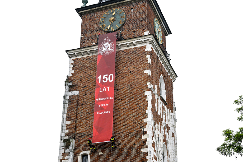 Krakowska Straż Pożarna, jubileusz, 150 lat, Rynek, Majchrowski, Bartkowiak, Kmita, Knapik, obchod  Autor: P. Wojnarowski