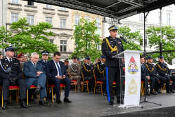 Krakowska Straż Pożarna, jubileusz, 150 lat, Rynek, Majchrowski, Bartkowiak, Kmita, Knapik, obchod