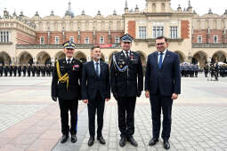 Krakowska Straż Pożarna, jubileusz, 150 lat, Rynek, Majchrowski, Bartkowiak, Kmita, Knapik, obchod