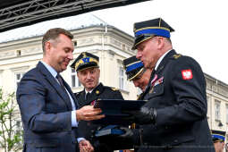 Krakowska Straż Pożarna, jubileusz, 150 lat, Rynek, Majchrowski, Bartkowiak, Kmita, Knapik, obchod