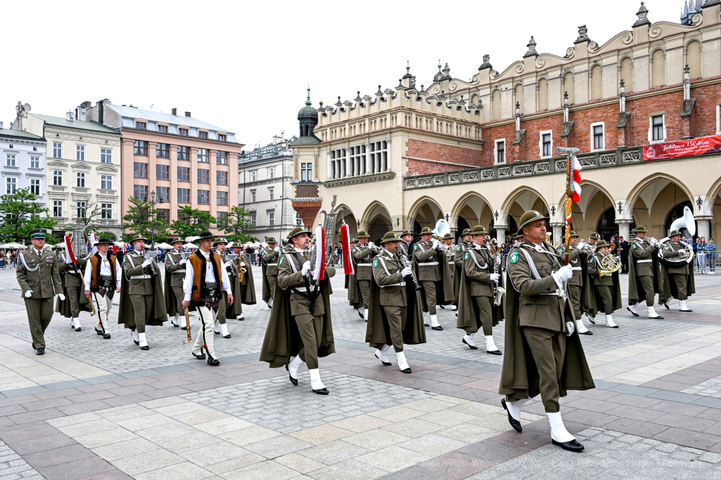 Krakowska Straż Pożarna, jubileusz, 150 lat, Rynek, Majchrowski, Bartkowiak, Kmita, Knapik, obchod  Autor: P. Wojnarowski