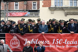 Krakowska Straż Pożarna, jubileusz, 150 lat, Rynek, Majchrowski, Bartkowiak, Kmita, Knapik, obchod