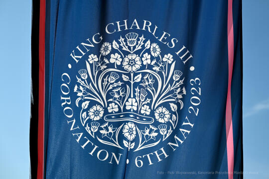 przyjęcie, spotkanie, koronacja, Karol III, Wielka Brytania, Anglia, Majchrowski, Kraków, 2023, Su