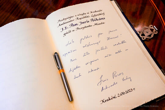 dsc_0567.jpg-ambasador, Łotwa, wizyta, Majchrowski, Juris, Poikāns, Poikans, 2023