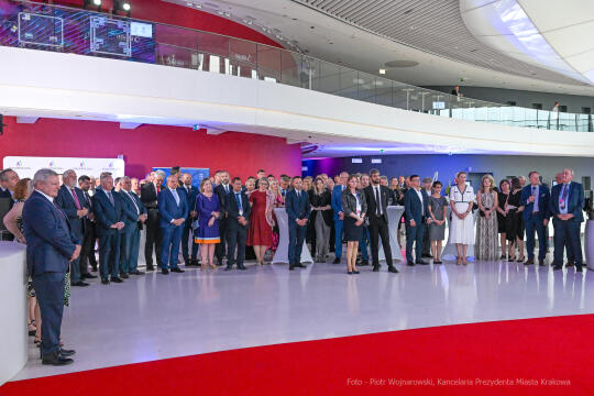 przyjęcie, bankiet, Igrzyska, Europejskie, 2023, ICE, rzeźba, powitanie, Majchrowski