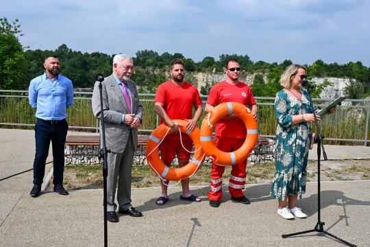 Zakrzówek, baseny, kąpielisko, otwarcie, Kosiniak, Wassermann, WOPR, Muzyk