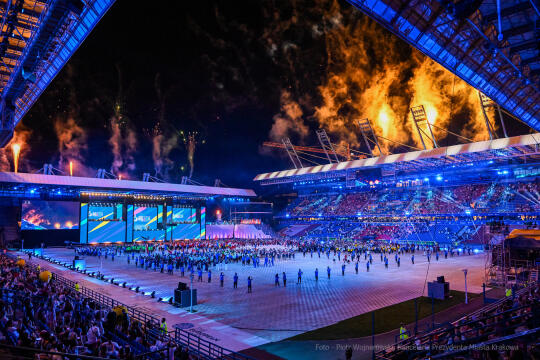 otwarcie, Igrzyska, Europejskie, Wisła, stadion, Rejmana, sport, sportowcy, Małopolska
