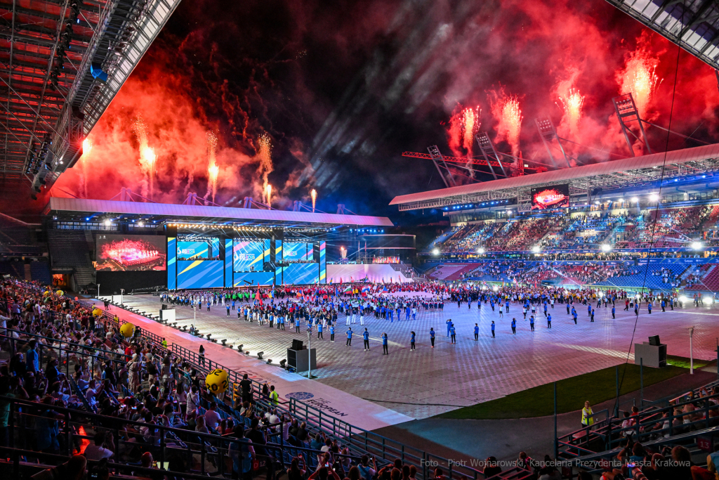 otwarcie, Igrzyska, Europejskie, Wisła, stadion, Rejmana, sport, sportowcy, Małopolska  Autor: P. Wojnarowski