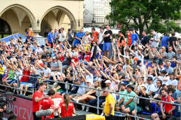 umk_0815.jpg-Teqball, Rynek Główny, Kraków, Igrzyska, Europejskie, Kozioł, finał, finały