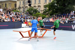 umk_1756.jpg-Teqball, Rynek Główny, Kraków, Igrzyska, Europejskie, Kozioł, finał, finały