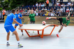 umk_2015.jpg-Teqball, Rynek Główny, Kraków, Igrzyska, Europejskie, Kozioł, finał, finały