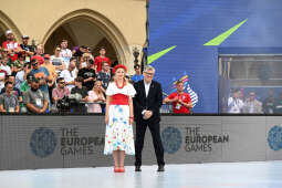 umk_2703.jpg-Teqball, Rynek Główny, Kraków, Igrzyska, Europejskie, Kozioł, finał, finały