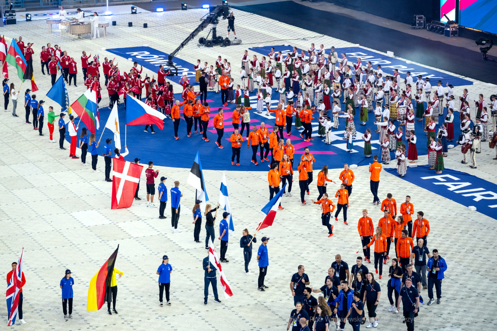 zakończenie, Igrzyska, Europejskie, Wisła, stadion, Majchrowski, Kozłowski, Kapralos  Autor: P. Wojnarowski