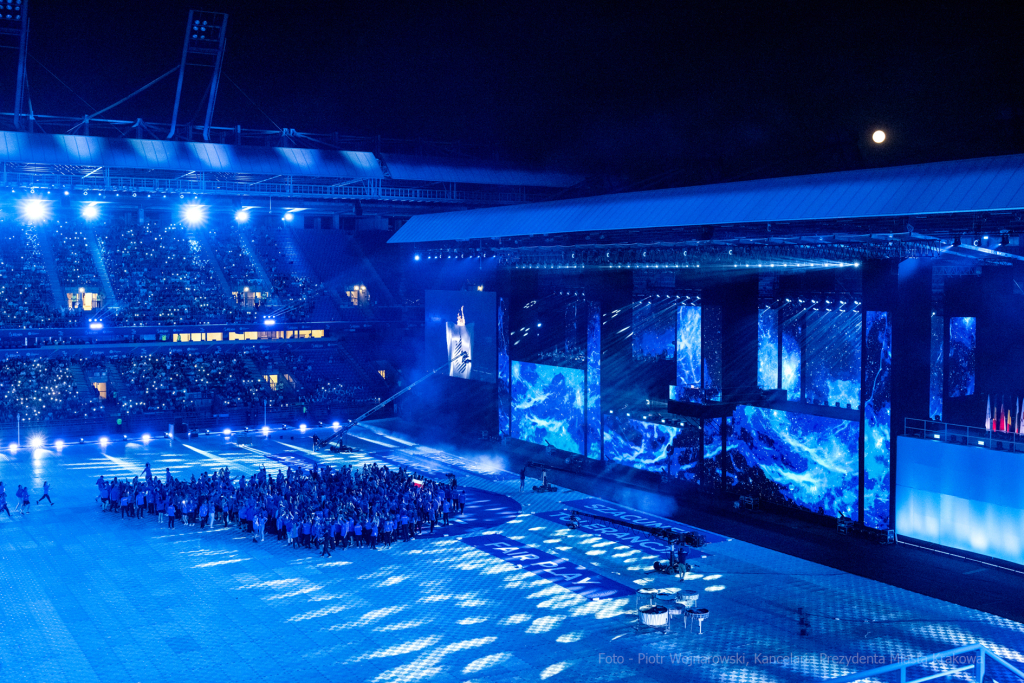 zakończenie, Igrzyska, Europejskie, Wisła, stadion, Majchrowski, Kozłowski, Kapralos  Autor: P. Wojnarowski