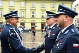 awanse,  Fryczek, Kraków, Mały Rynek, odznaczenia, pokrywa, Policja, święto policji, Nowak