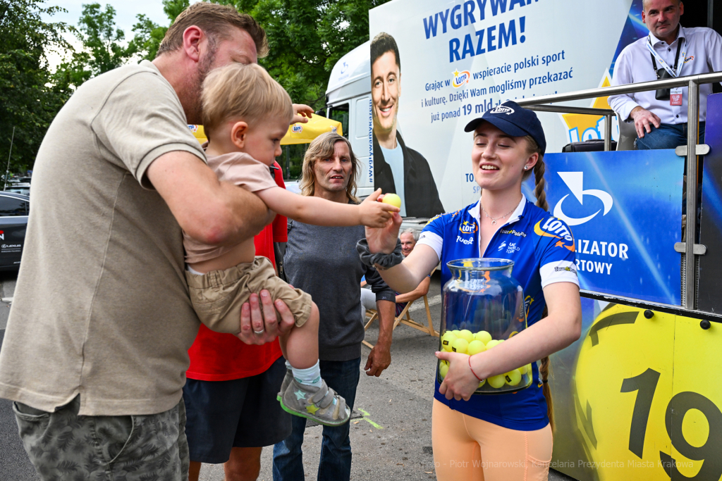 Tour de Pologne, Kraków, kolarze, Majchrowski, dekoracja, Majka, wyścig, meta, finisz, Lang  Autor: P. Wojnarowski