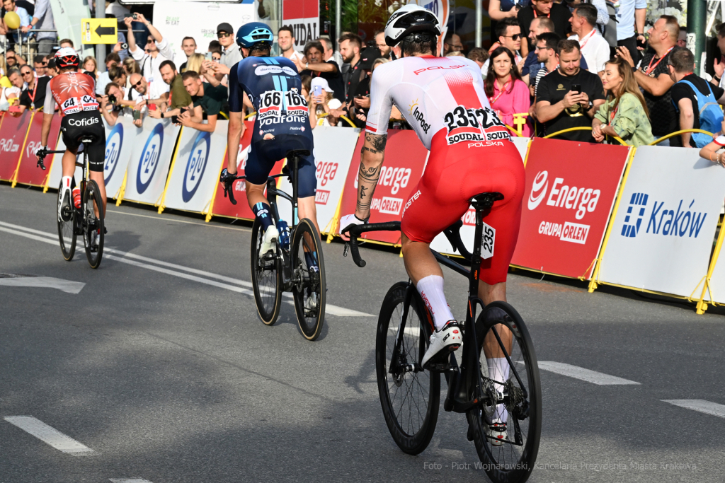 Tour de Pologne, Kraków, kolarze, Majchrowski, dekoracja, Majka, wyścig, meta, finisz, Lang  Autor: P. Wojnarowski