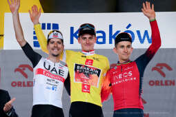 Tour de Pologne, Kraków, kolarze, Majchrowski, dekoracja, Majka, wyścig, meta, finisz, Lang