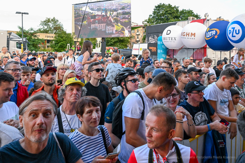 Tour de Pologne, Kraków, kolarze, Majchrowski, dekoracja, Majka, wyścig, meta, finisz, Lang  Autor: P. Wojnarowski