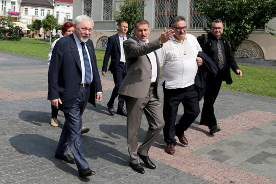 ac1v6914.jpg-Drohobycz, wizyta, Majchrowski, Zientara, Honorowe, obywatelstwo