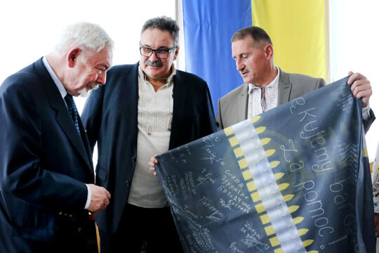 ac1v7208.jpg-Drohobycz, wizyta, Majchrowski, Zientara, Honorowe, obywatelstwo