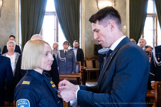 straż miejska, obchody, Majchrowski, wicewojewoda, Mędrzyk, policja, medale