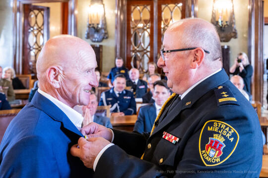 straż miejska, obchody, Majchrowski, wicewojewoda, Mędrzyk, policja, medale