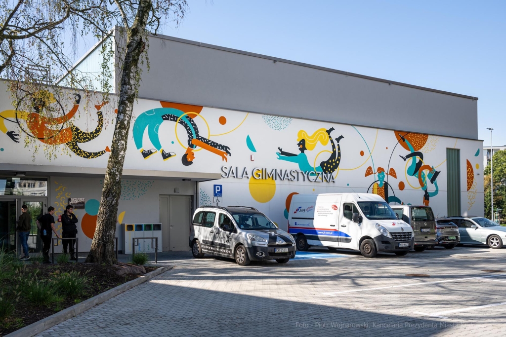 otwarcie, szkoła, hala, sportowa, ZIS, Kowal, Korfel-Jasińska, dzieci, gimnastycy  Autor: P. Wojnarowski