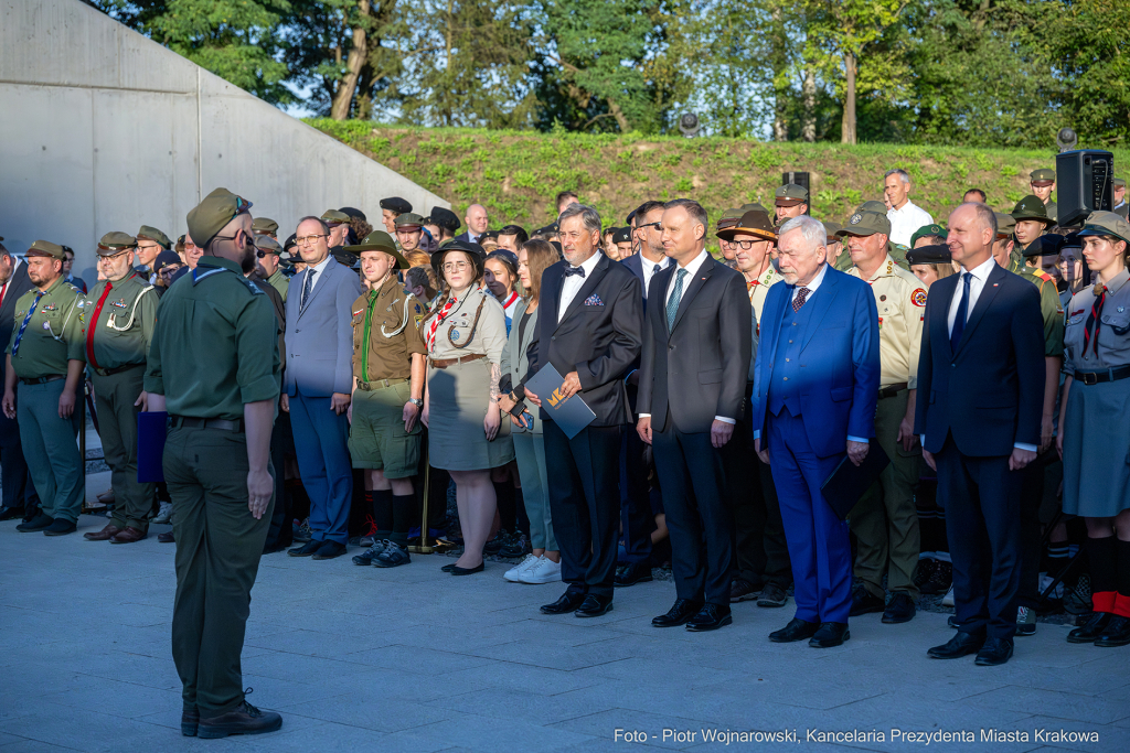 harcerze, Duda, Andzrej, prezydent, Majchrowski, otwarcie, Muzeum, Centrum Ruchu Harcerskiego, skauc  Autor: P. Wojnarowski